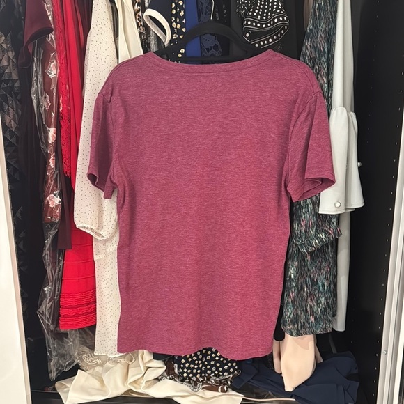 Maroon 'Happy Camper' V-Neck Tee - Picture 4 of 4